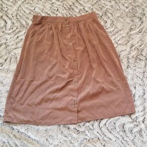 Midi Button Down Skirt